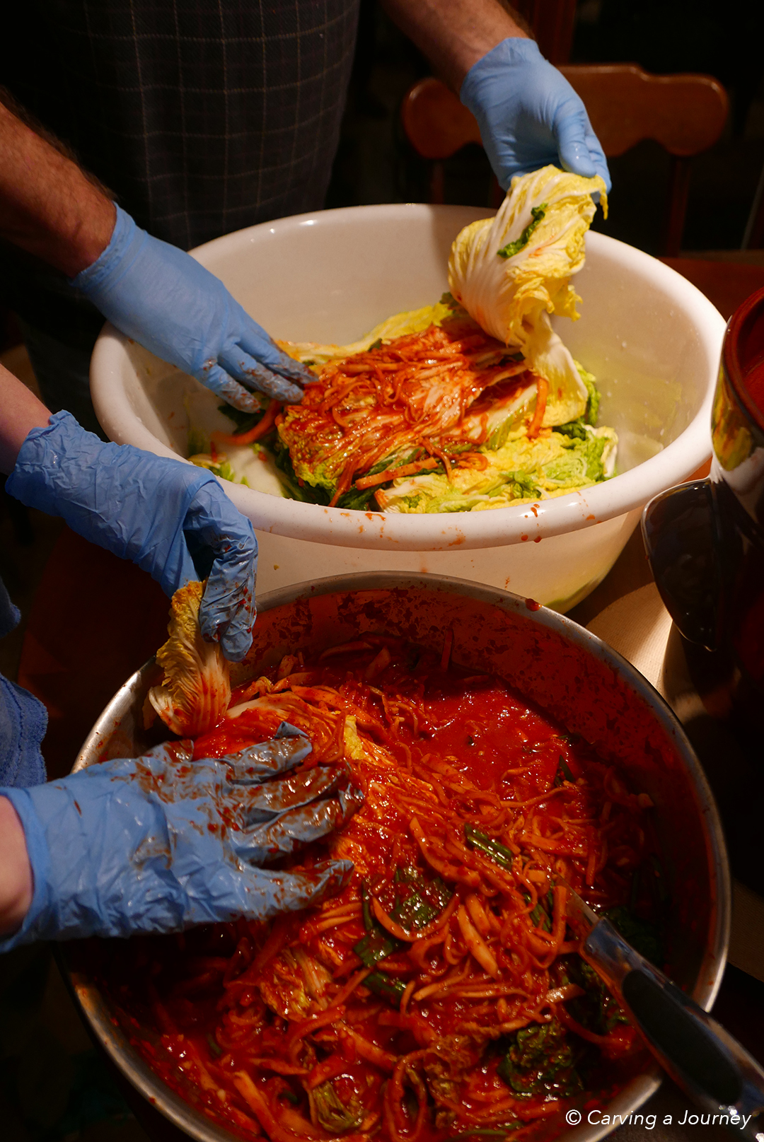 Making Kimchi for the First Time - Carving A Journey