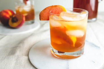 Peach Sweet Tea and Bourbon