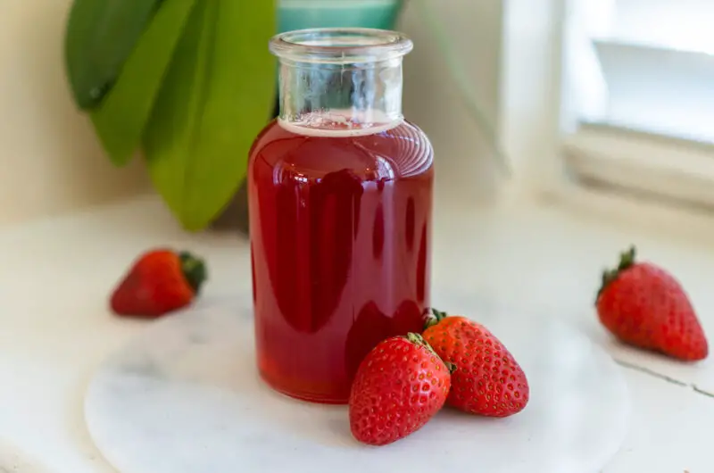 Strawberry Simple Syrup for Cocktails
