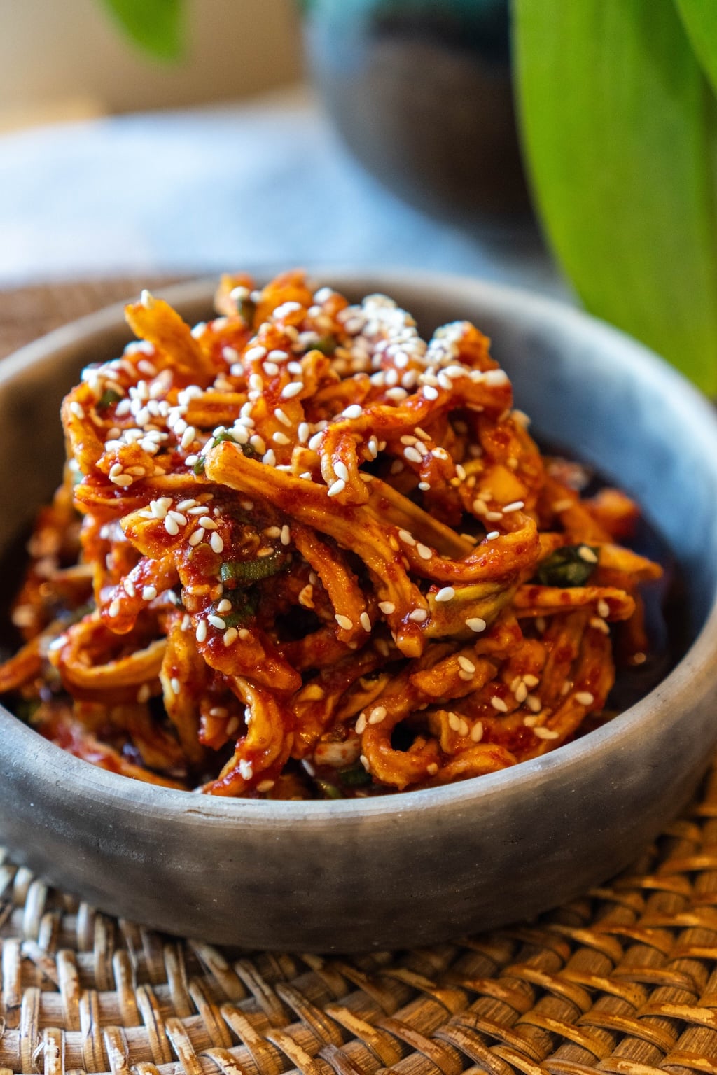Spicy Dried Radish Salad Recipe (Mumallaengi Muchim) - Carving A Journey
